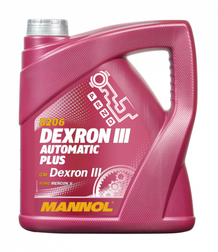 MANNOL MN8206-4 Automatic Plus ATF Dexron III 4Lts Vermelho