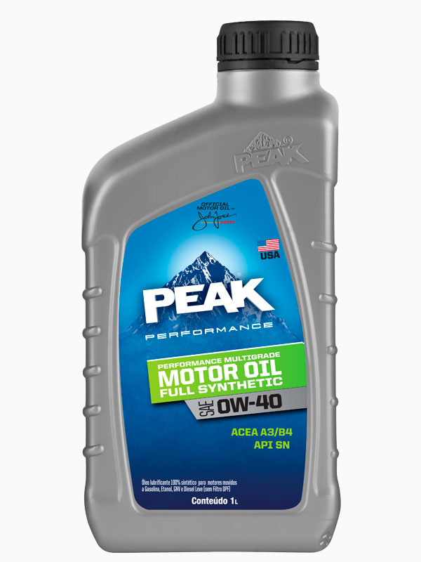 a90b33b31966eb223ba6301da5f15e64.jpg Peak Performance Motor Oil Synthetic 0W40 API SN ACEA A3/B4 - Imagem 1