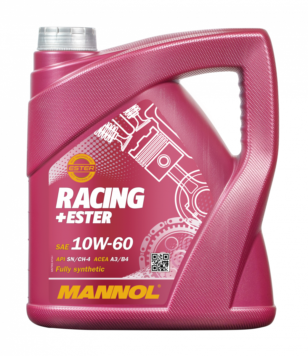 6c11e16068f4c9f8874f040e6d5095ee-1.png MANNOL MN7902-4 RACING + ESTER 10W60 4L - Imagem 1