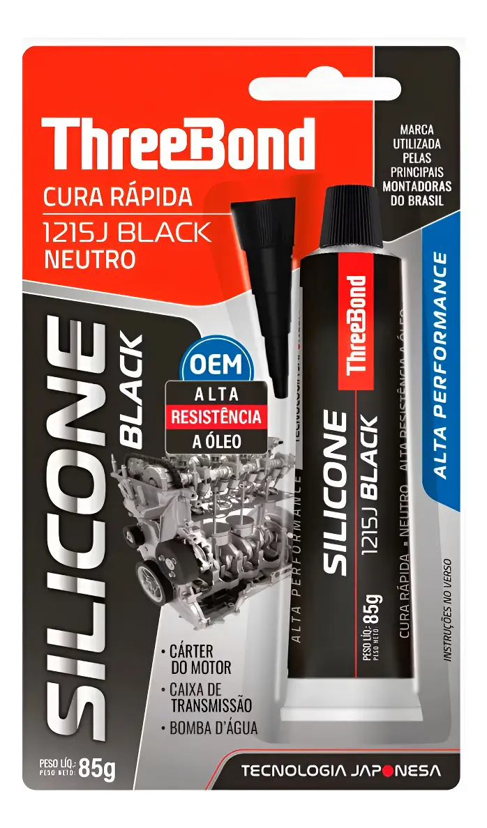 98e9ed8d2adb6e0cff2f5bfd5fac2168.webp THREE BOND SILICONE 1215J BLACK 85G CARTELA - Imagem 1