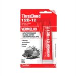 THREE BOND 12B-12 SILICONE ACET VERMELHO BIS 50G