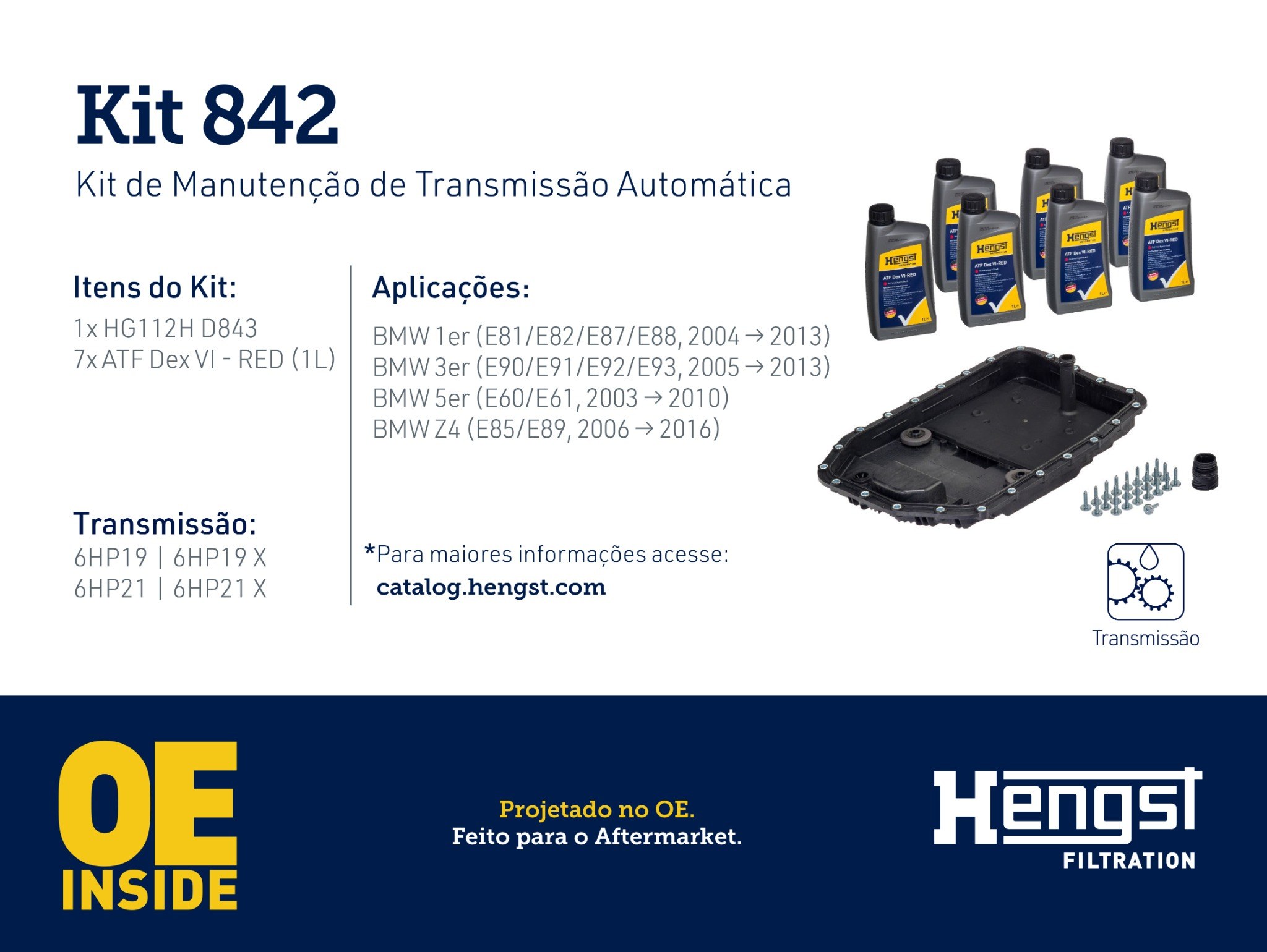 6e78699985c36388ab0b29fd3b157e87.jpg KIT 842 Manutenção de Transmissão Automática 6HP19, 6HP19X, 6HP21, 6HP21X - Imagem 1