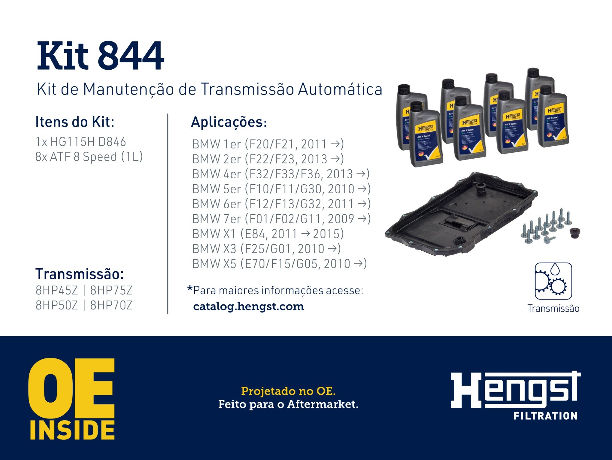 7fc0a44b1d9fdc1256599ff5ff6a6615.jpg KIT 844 Manutenção de Transmissão Automática 8HP45Z, 8HP75Z, 8HP50Z, 8HP70Z - Imagem 1